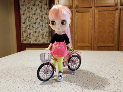 Daisy Blythe 1990s CCC with Bike