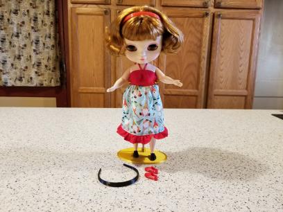 Chubby Blythe Gnome Dress and Shoes Headbands