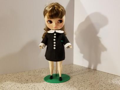 Chubby Blythe Wednesday Addams Outfit
