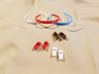 Middie Blythe Doll Shoes and Headbands