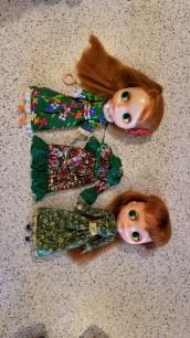Kenner Love N Lace Dress ReImagined x 2 Christmas Prints